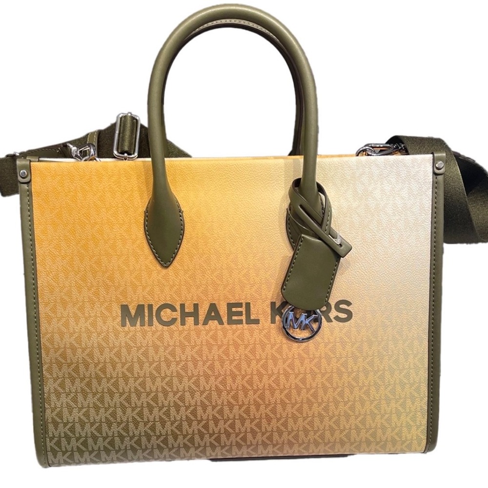 MICHAEL KORS Mirella Medium Ombré Signature Logo Tote Bag
Olive Combo
NWT - Picture 1 of 16